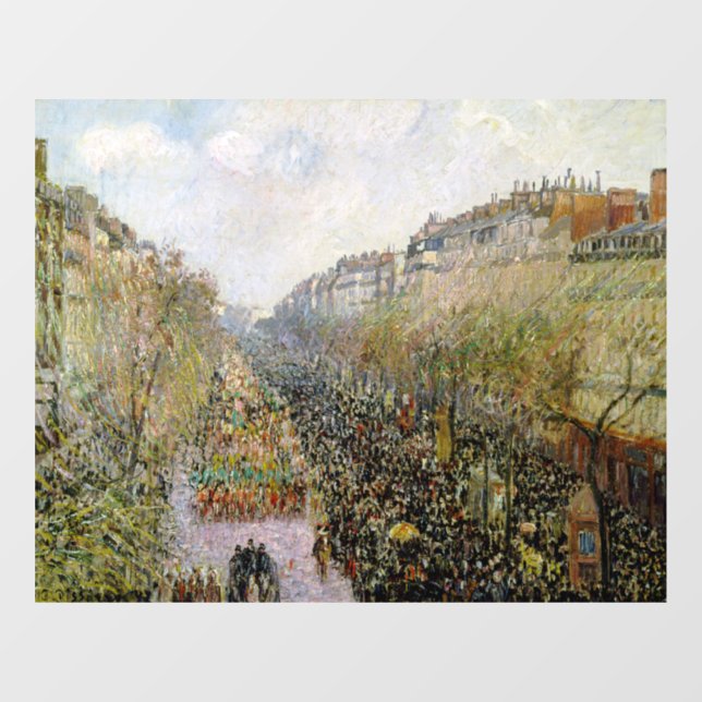 Vinilos Para Cristales Pissarro - Boulevard Montmartre, Mardi Gras (Hoja)