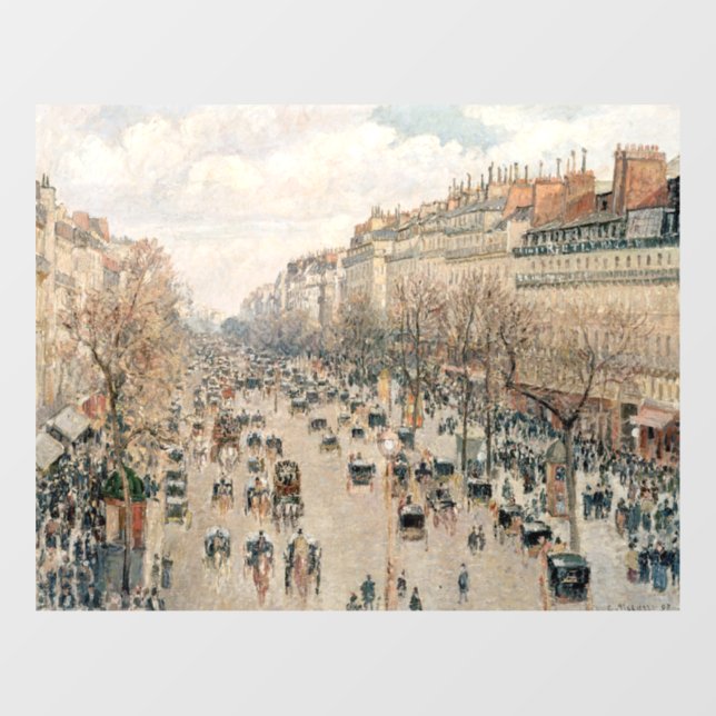 Vinilos Para Cristales Pissarro - Boulevard Montmartre, tarde del sol (Hoja)