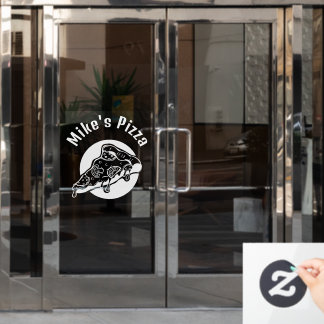 Vinilos Para Cristales Pizza Restaraunt Personalizado Business