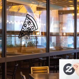 Vinilos Para Cristales Pizzeria Personalizado Business