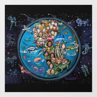 Vinilos Para Cristales Planeta Tierra y constelaciones