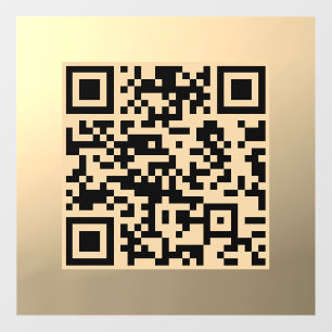 Vinilos Para Cristales Plantilla de código QR editable al instante   Fals