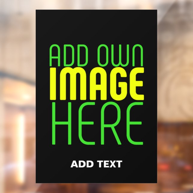 VINILOS PARA CRISTALES PLANTILLA DE TEXTO DE IMAGEN NEGRA SIMPLE EDITABLE (Hoja 2)