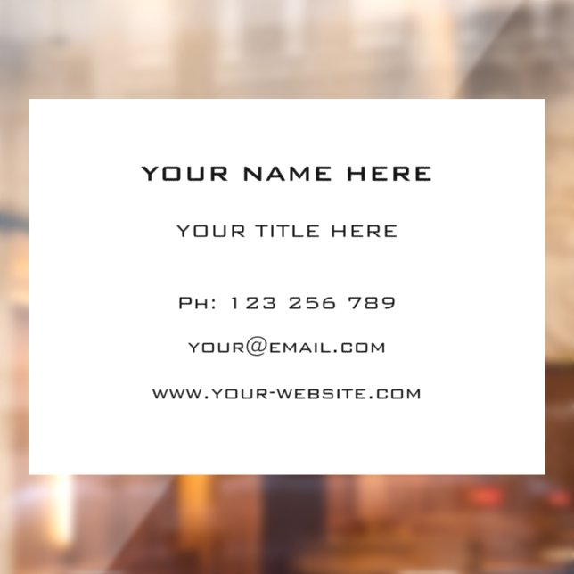 Vinilos Para Cristales Plantilla personalizada de adhesivo para ventana d (Hoja 2)