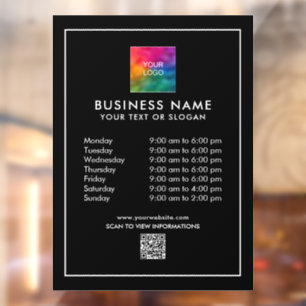 Vinilos Para Cristales Plantilla personalizada promocional código QR del 