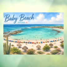Playa Baby Aruba Recuerdo de viaje al Caribe