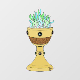 Vinilos Para Cristales Poción mágica en combinación de Mazer y cáliz