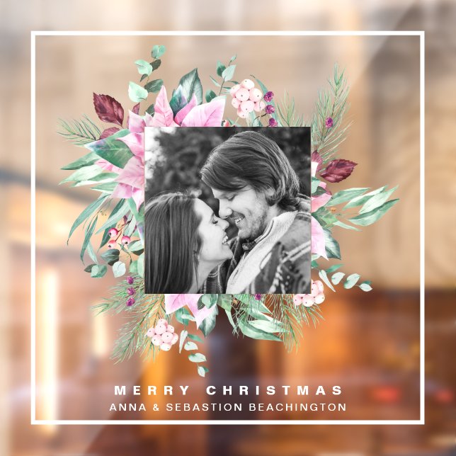 Vinilos Para Cristales *~* Poinsettia AP20 Merry Christmas FOTO (Hoja 2)