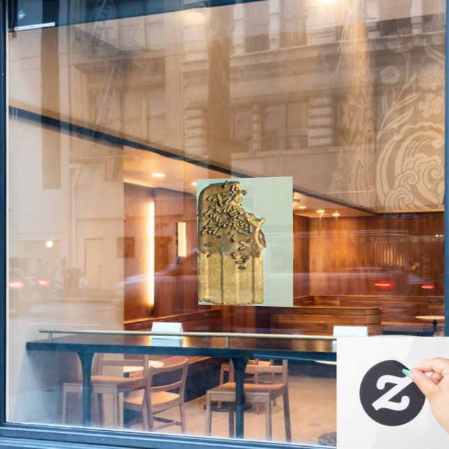 Vinilos Para Cristales Pollitos de helado de chocolate (Ventana de cafetería)