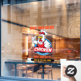 Vinilos Para Cristales Pollo Crujiente Frito Genérico Personalizar 2 Fren