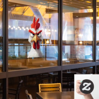 Vinilos Para Cristales Pollo enojado