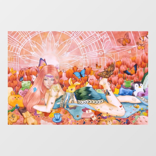 Vinilos Para Cristales Por la tarde (Hoja)