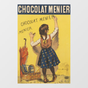 Vinilos Para Cristales Póster francés vintage de Chocolat Menier arte de 