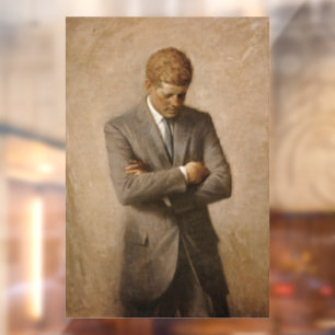 Vinilos Para Cristales Presidente estadounidense John Kennedy retrato pin