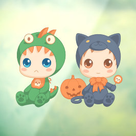 Vinilos Para Cristales Primeros bebés de Halloween Ropa de dragón de gato