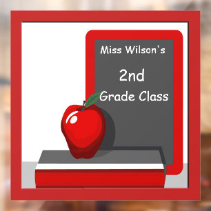 Vinilos Para Cristales Profesores Personalizado del aula Apple Chalkboard