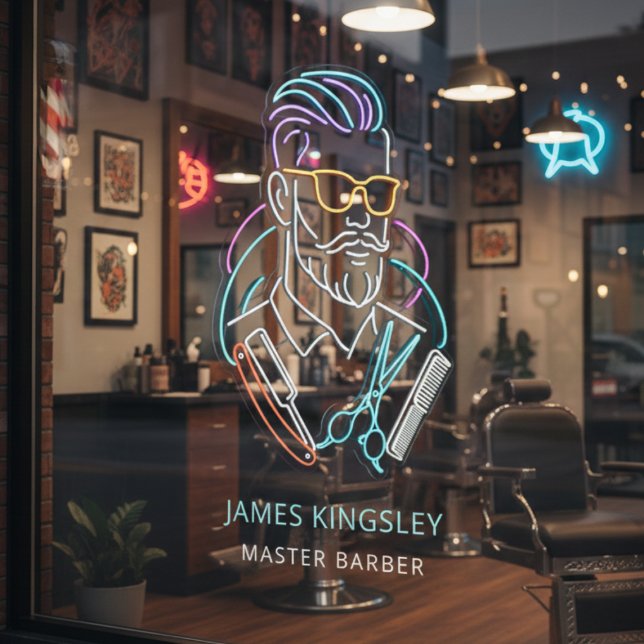Vinilos Para Cristales Professional Barber Haircut Shave Grooming Stylish (Subido por el creador)