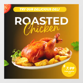 Vinilos Para Cristales Promo del precio del pollo asado en el mercado per