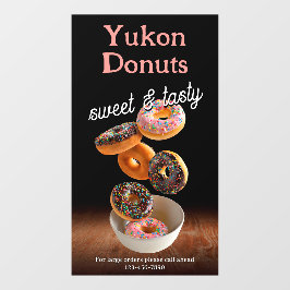 Vinilos Para Cristales Promoción Comercial de Tienda de Donas Personaliza