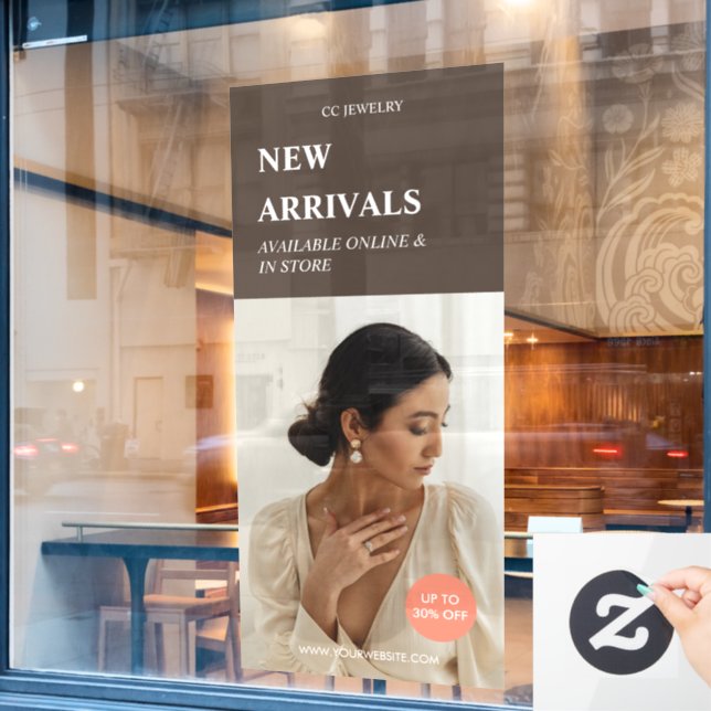 Vinilos Para Cristales Promoción moderna Foto de anuncios de negocios mar (Ventana de cafetería)