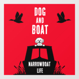 Vinilos Para Cristales Propietario de canalboat de lancha estrecha