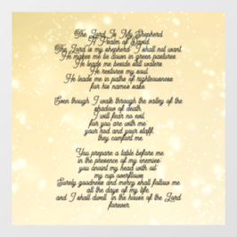 Vinilos Para Cristales Psalm 23 biblical quotes