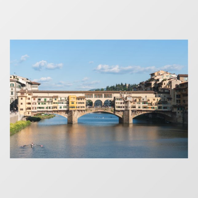 Vinilos Para Cristales Puente viejo Ponte Vecchio - Florencia, Italia (Hoja)