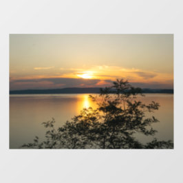 Vinilos Para Cristales Puesta de sol sobre el lago Balaton, Hungría.