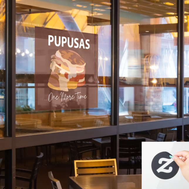 Vinilos Para Cristales Pupusas El Salvador Pan Pupusas Restaurante (ventana del restaurante)
