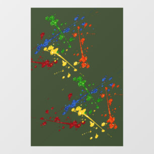 Vinilos Para Cristales Purpurina Fiesta de Paintball Paint Splatter