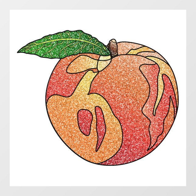 Vinilos Para Cristales Purpurina Peach (Hoja)