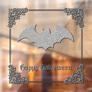 Vinilos Para Cristales Purpurinoso Bat Halloween