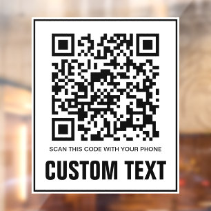 Vinilos Para Cristales QR-Code und benutzerdefinierte Textprüfung dieses