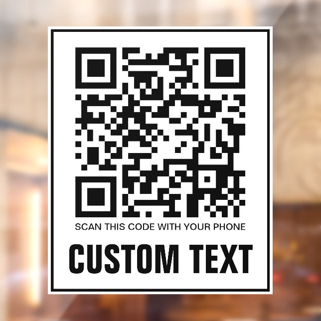 Vinilos Para Cristales QR-Code und benutzerdefinierte Textprüfung dieses  (Hoja 2)