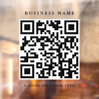 QR Code Website Link Ventana de negocio simple Cla