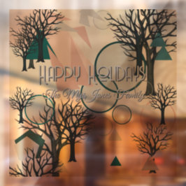 Vinilos Para Cristales Ramas y formas Minimalistas retro personalizadas