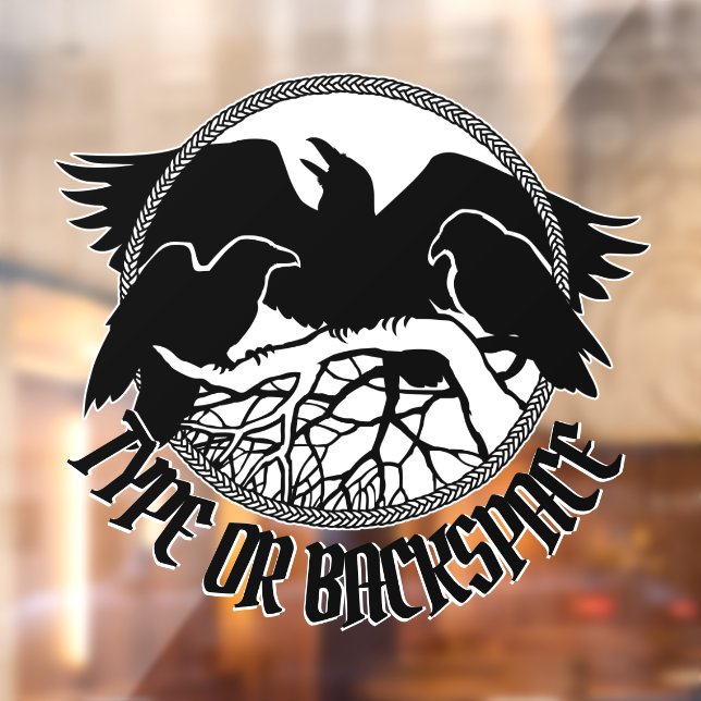 Vinilos Para Cristales Raven Decal Personalizada Tribal Art Window Cling (Hoja 2)