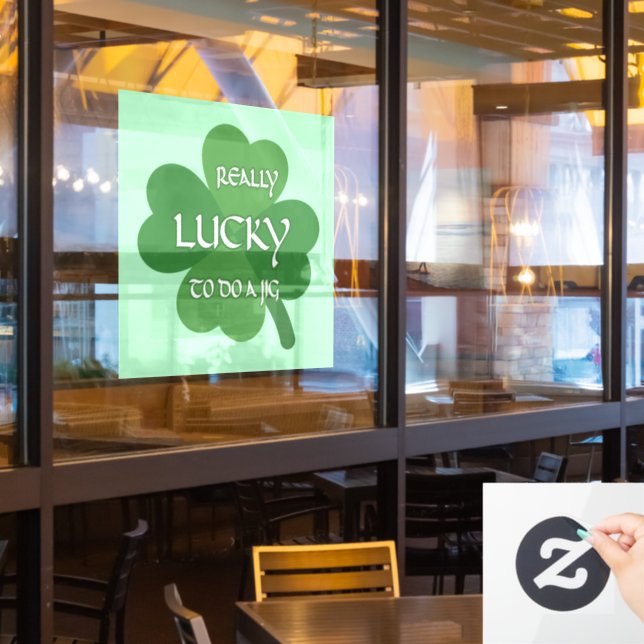 Vinilos Para Cristales Realmente afortunado de hacer una broma (ventana del restaurante)