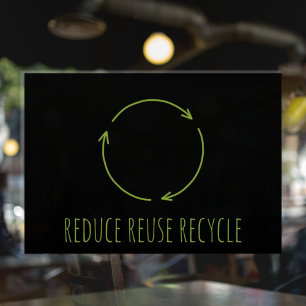 Vinilos Para Cristales Reducir Reutilizar Reciclar Comida Saludable Eco