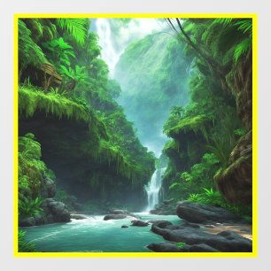 Vinilos Para Cristales Refugio extranjero: Maravillas exuberantes y besti