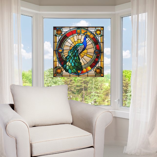 Vinilos Para Cristales Regal Peacock Faux Sained Glass (Subido por el creador)