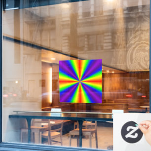 Vinilos Para Cristales Relleno de la ventana cruzada del arco iris