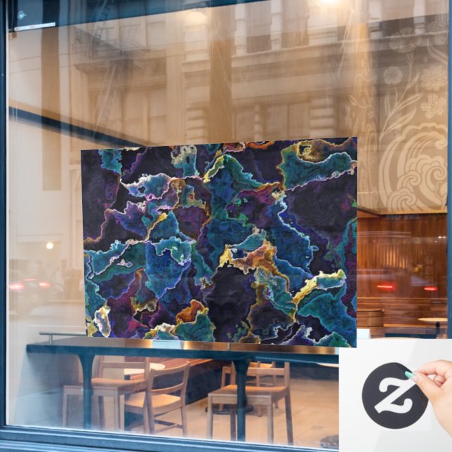 Vinilos Para Cristales Relleno de la ventana de inclinación de aceite (Ventana de cafetería)