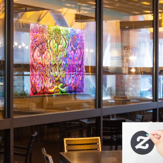 Vinilos Para Cristales Relleno de la ventana de Octopus (ventana del restaurante)