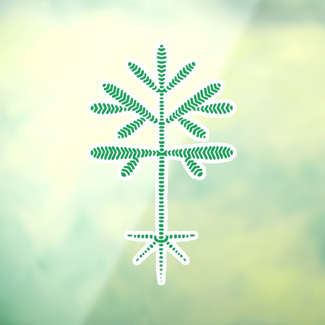 Vinilos Para Cristales Relleno de ventanas con un enganche verde (Hoja 3)