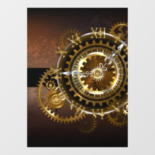 Vinilos Para Cristales Reloj de vapor con engranajes antiguos