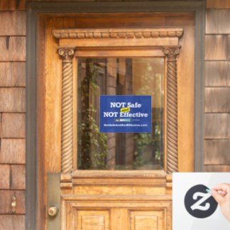 Vinilos Para Cristales Reloj de ventana - 11 x 8" con fondo azul.