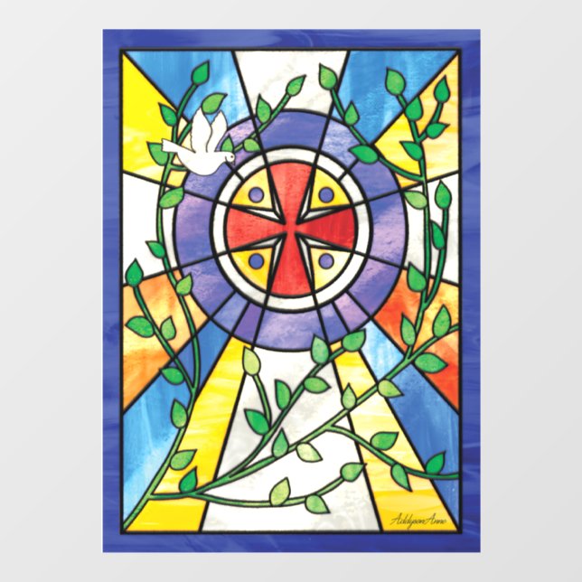Vinilos Para Cristales Reloj de ventana de vidrio contenido (Hoja)