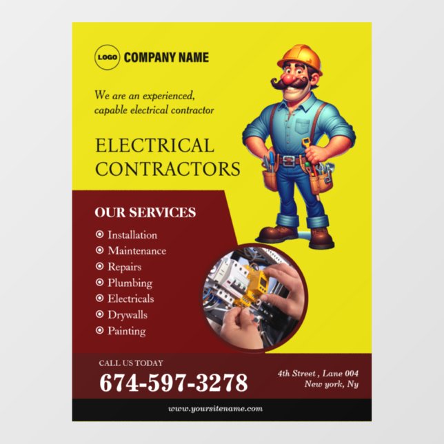 Vinilos Para Cristales Reloj de ventanas de retenes eléctricos (Hoja)