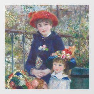 Vinilos Para Cristales Renoir Dos Hermanas Terraza Impresionismo Francés